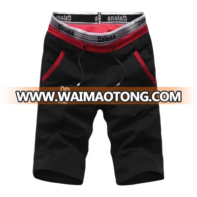 Summer knitted shorts men polyester cotton mix shorts