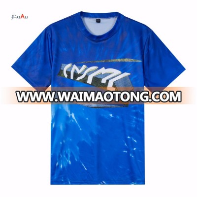 Summer t shirt men blue color cheap price bulk tshirt wholesale china