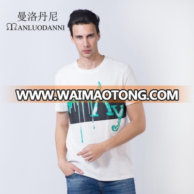 wholesale clothing mens tshirt with 3d printing cotton tshirt printing custom t shirt