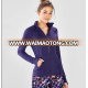 purple plain hoodies polyester sports jacket